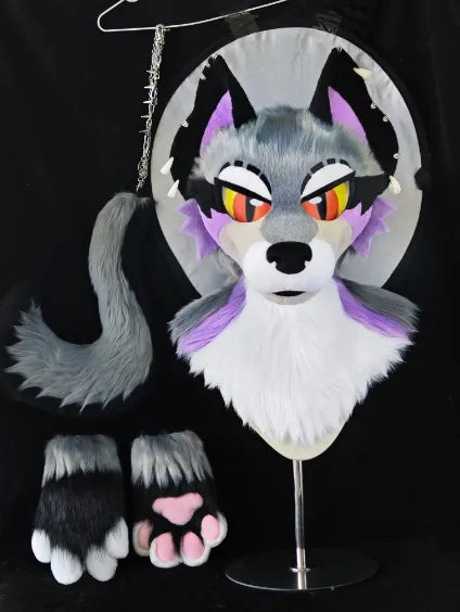 Punk Wild Wolf Full Partial Fursuit