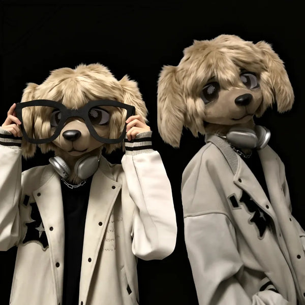 Cool Office Pup Partial Fursuit