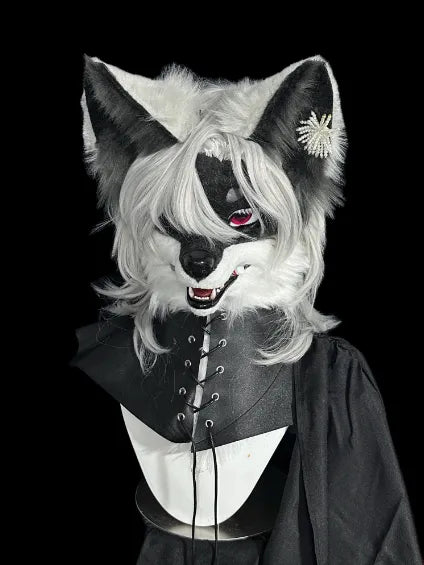 Gothic Dark Wolf Full Partial Fursuit