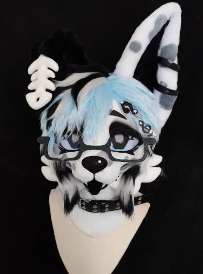 Dark Punk Hybrid Partial Fursuit