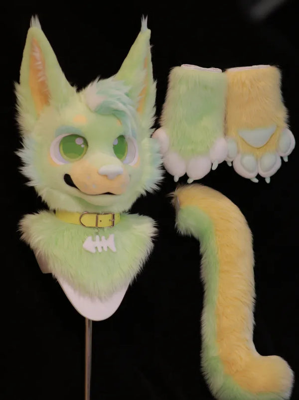 Fresh Healing Pup Partial Fursuit