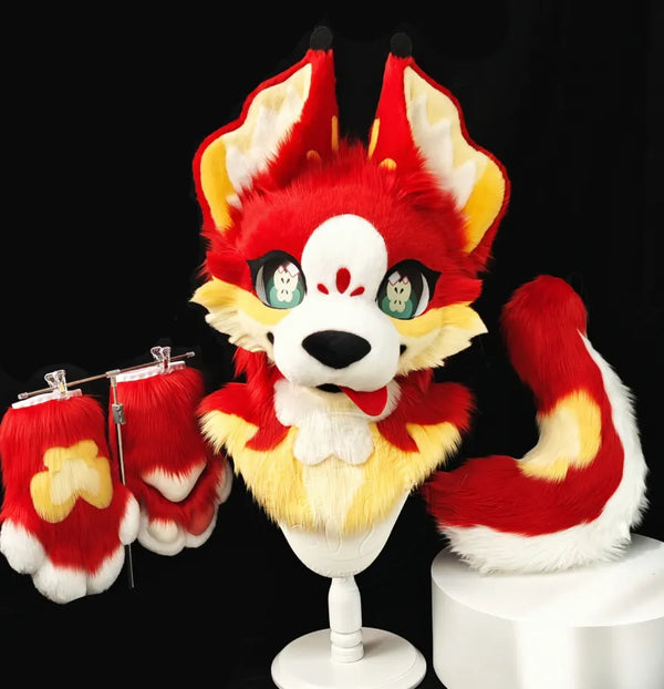 Festive Cute Pup Partial Fursuit