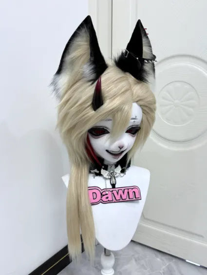 Dark Punk Gothic Fox Mini Partial Fursuit