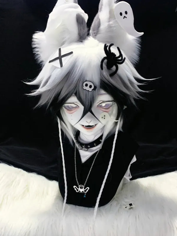 Dark Cute Halloween Fox Mini Partial Fursuit