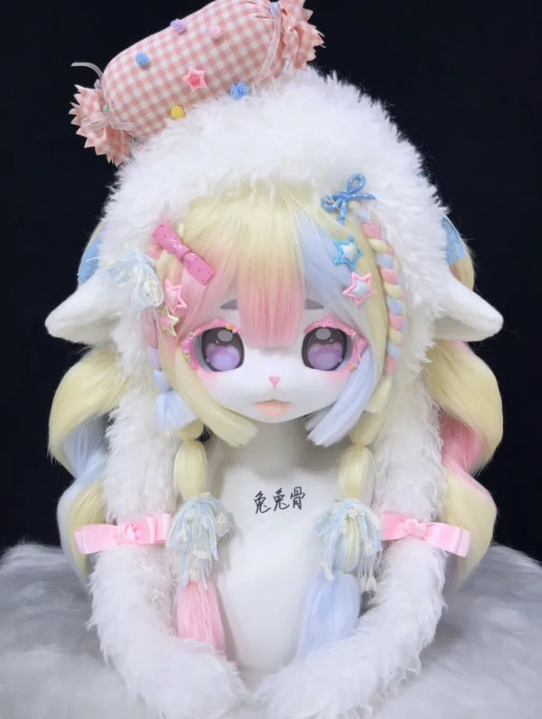 Sweet Cute Dreamy Candy Sheep Mini Partial Fursuit