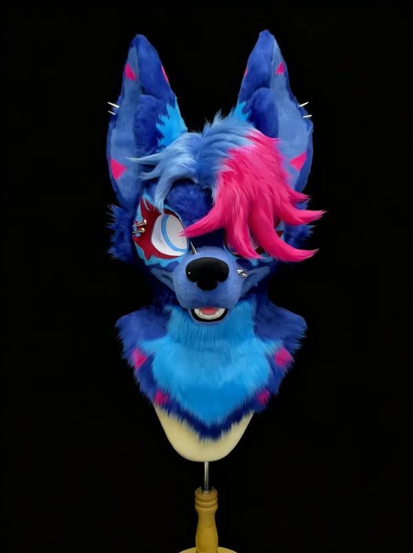 Punk Fantasy Wolf Partial Fursuit