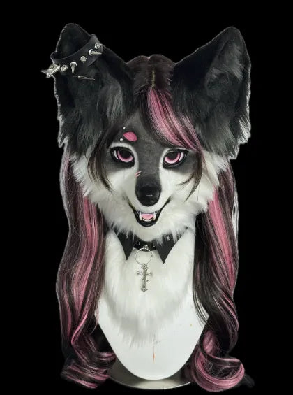 Dark Gothic Wolf Partial Fursuit