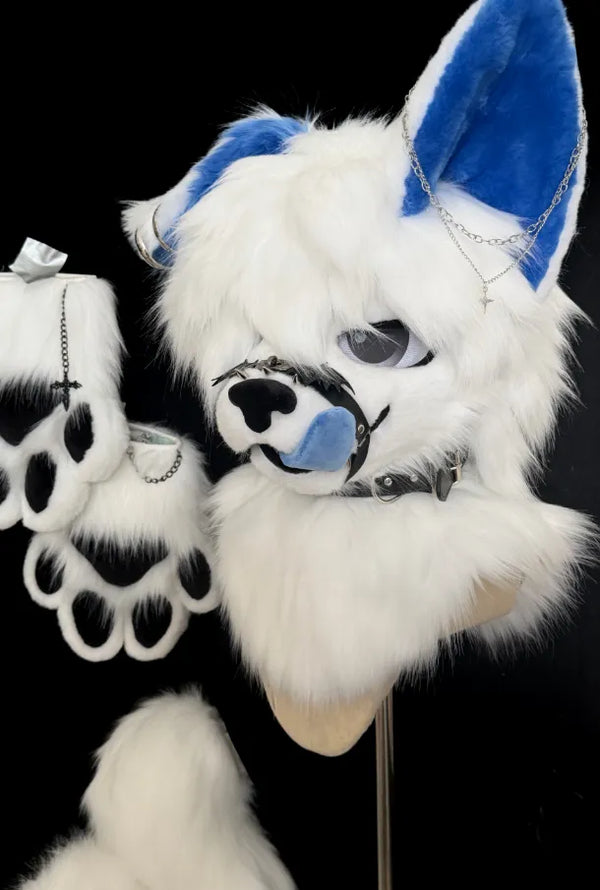 Punk Fantasy Pup Partial Fursuit