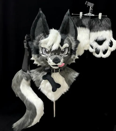 Punk Cute Pup Partial Fursuit