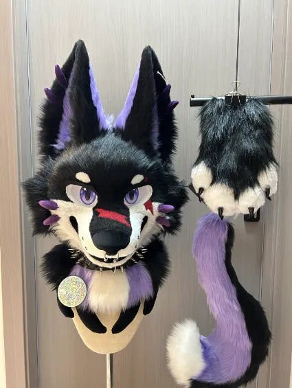 Punk Fantasy Pup Partial Fursuit
