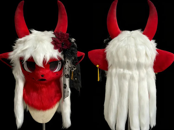 Dark Gothic Hybrid Mini Partial Fursuit