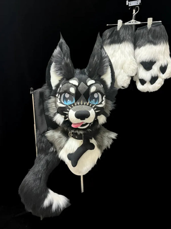 Punk Cute Pup Partial Fursuit