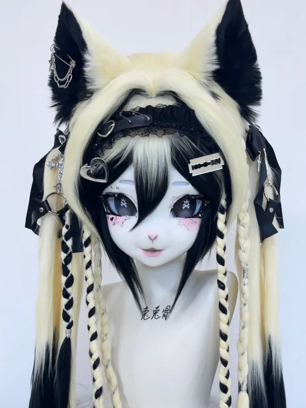 Dark Gothic Feline Mini Partial Fursuit