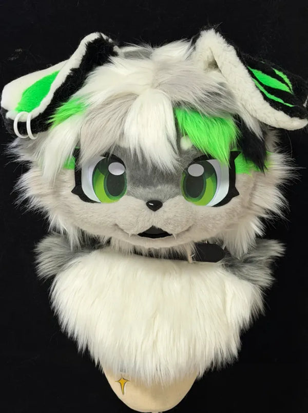 Fluorescent Green Blade Street Cool Canine Partial Fursuit