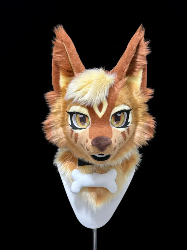 Spiked Bone Ornament Wild Punk Canine Mini Partial Fursuit