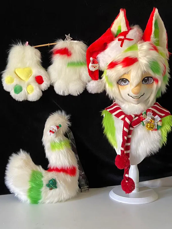 Christmas Frosting Festive Partial Fursuit