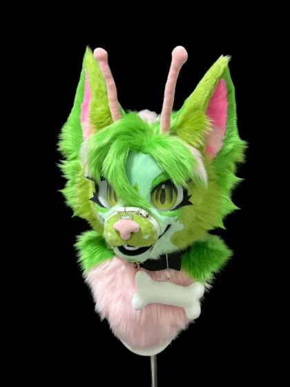 Green Punk Bug Mini Partial Fursuit