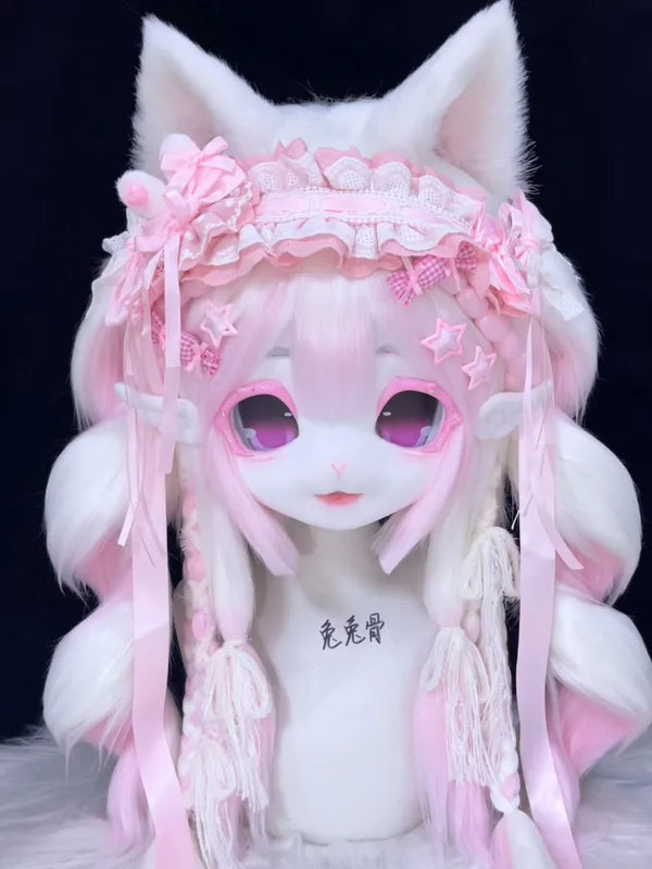 ：Pink Cherry Sweet Feline Mini Partial Fursuit