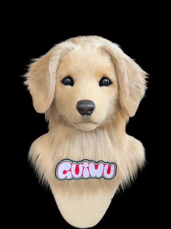 Warm Golden Retriever Healing Canine Partial Fursuit