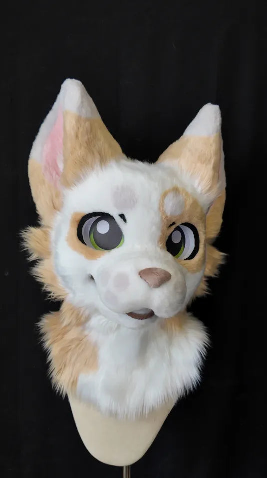 Warm Orange Creamy Healing Feline Mini Partial Fursuit
