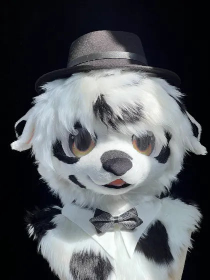 Black White Gentleman Elegant Fantasy Mini Partial Fursuit