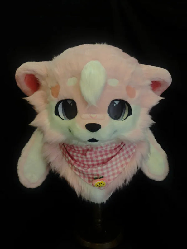 Pink White Sweet Canine Mini Partial Fursuit