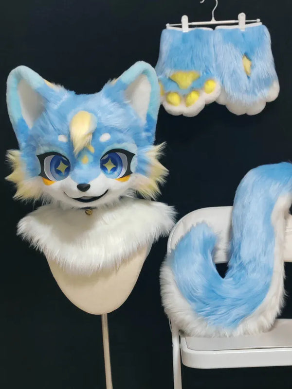 Blue White Starlight Full Partial Fursuit