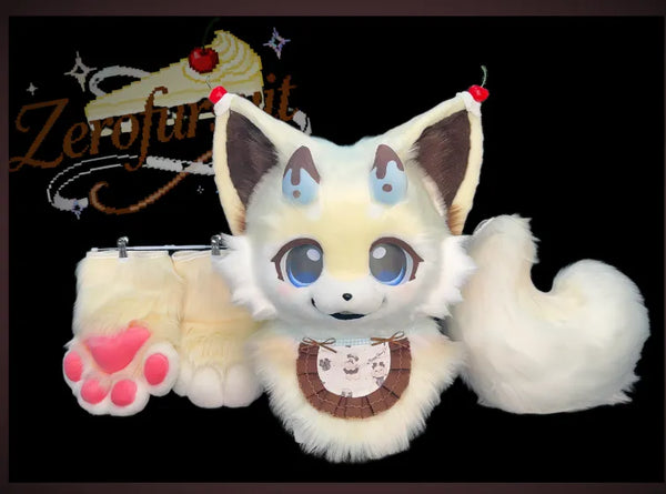 Cream Yellow Sweet Fox Full Partial Fursuit
