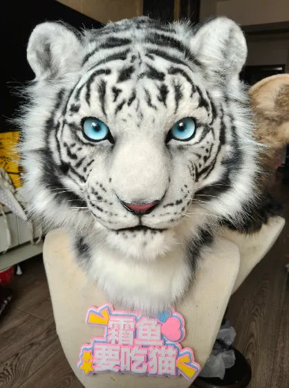 White Tiger Wild Cat Mini Partial Fursuit