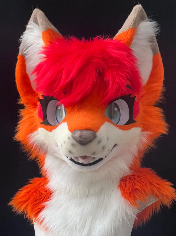 Orange Red Vibrant Mini Partial Fursuit