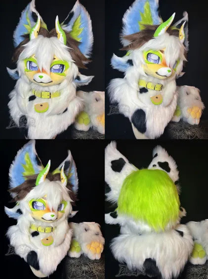 Cow Print Sweet Fantasy Creature Mini Partial Fursuit