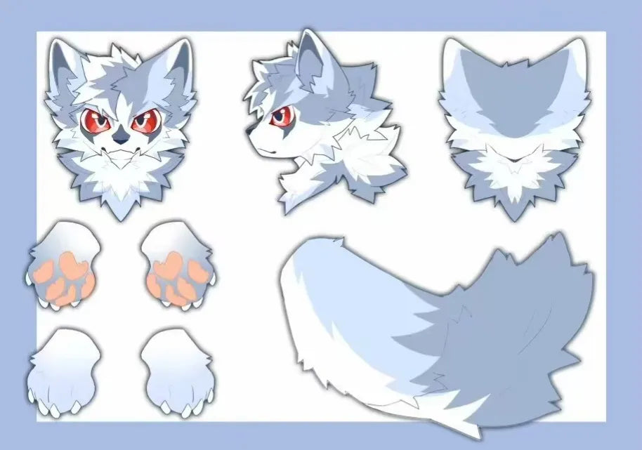 Toony Ice Wolf No.419 – DokiDoki FurryStudio