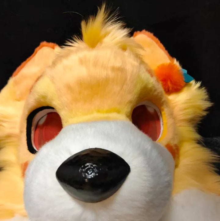 Sunburst Orange Fox Toony Mini Partial Fursuit (Orange-White Toony Fox ...