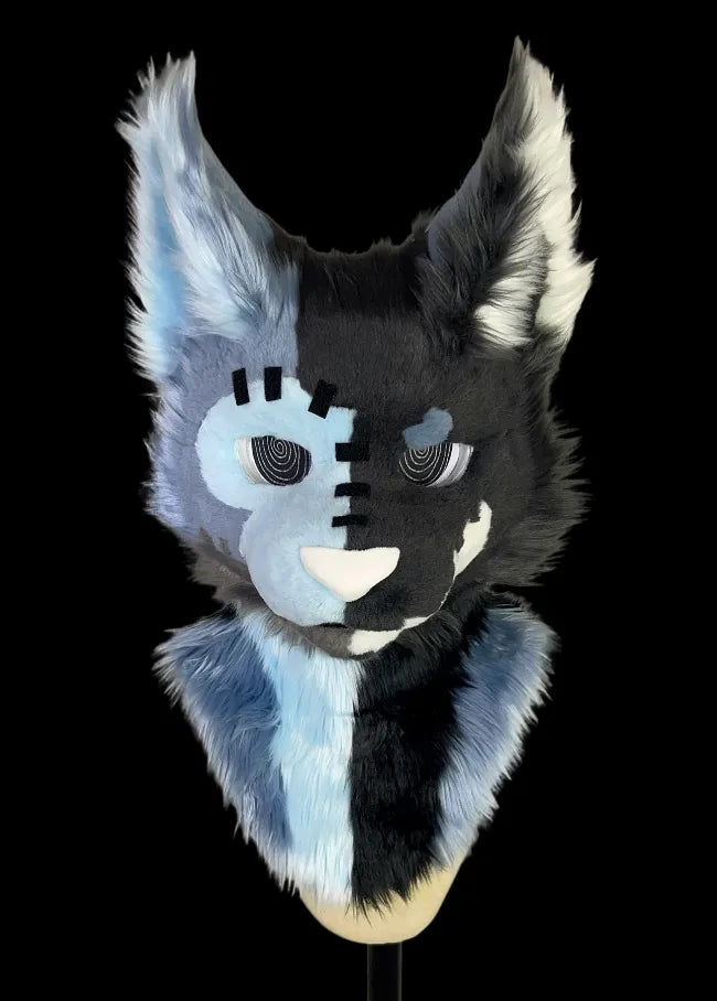 Toony Lavender Purple Husky Mini Partial Fursuit (Head + Paws ...