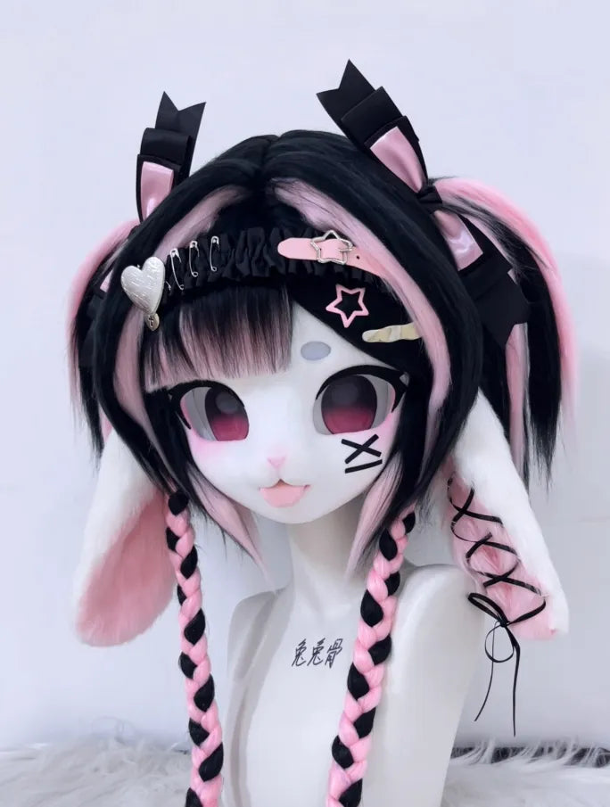 Gothic Pastel Bunny Mini Partial Kig Fursuit (Head + Paws) – DokiDoki ...