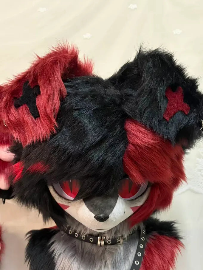 Edgy Goth Raccoon Kig Set (Head + Paws + Tail) – DokiDoki FurryStudio