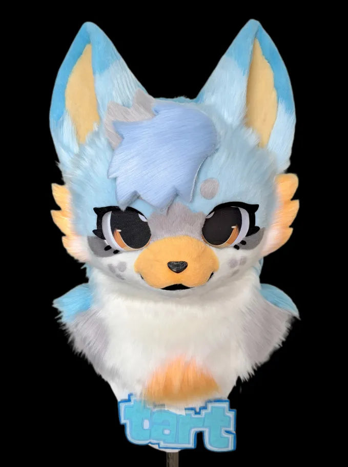 Soft Blue & Orange Fox Kemono Set (Head + Paws + Tail) – DokiDoki ...