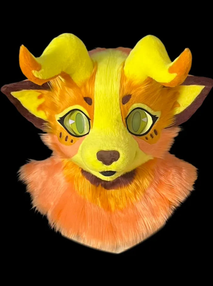 Sunset Gradient Horned Deer Fursuit - Fantasy Kemono Partial Sale ...