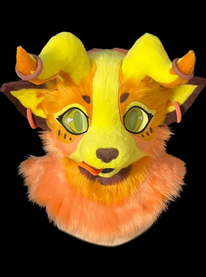 Sunset Gradient Horned Deer Fursuit - Fantasy Kemono Partial Sale ...