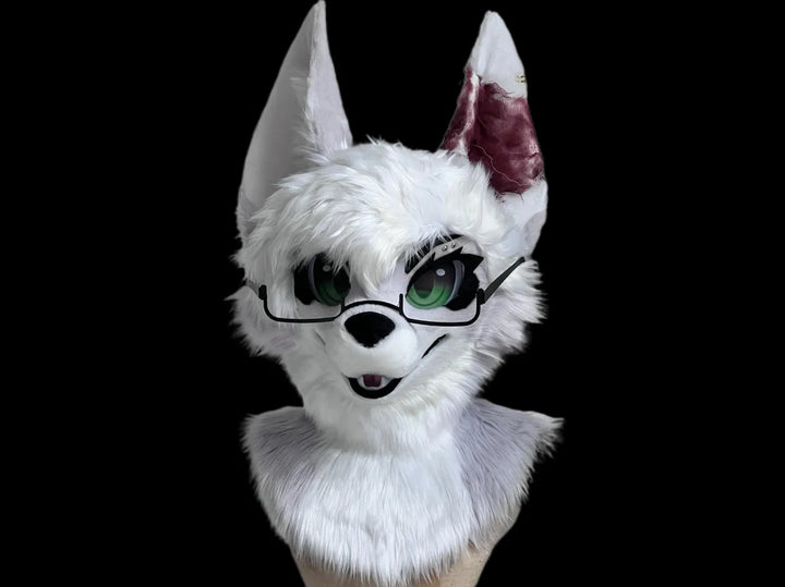 Scarred White Fennec Fox Partial Toony Fursuit – Fennec Fox Fursuit ...