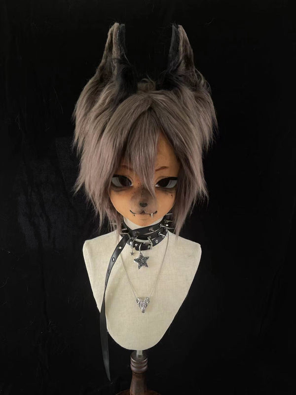 Tan Skinned Wolf Male Fursuit