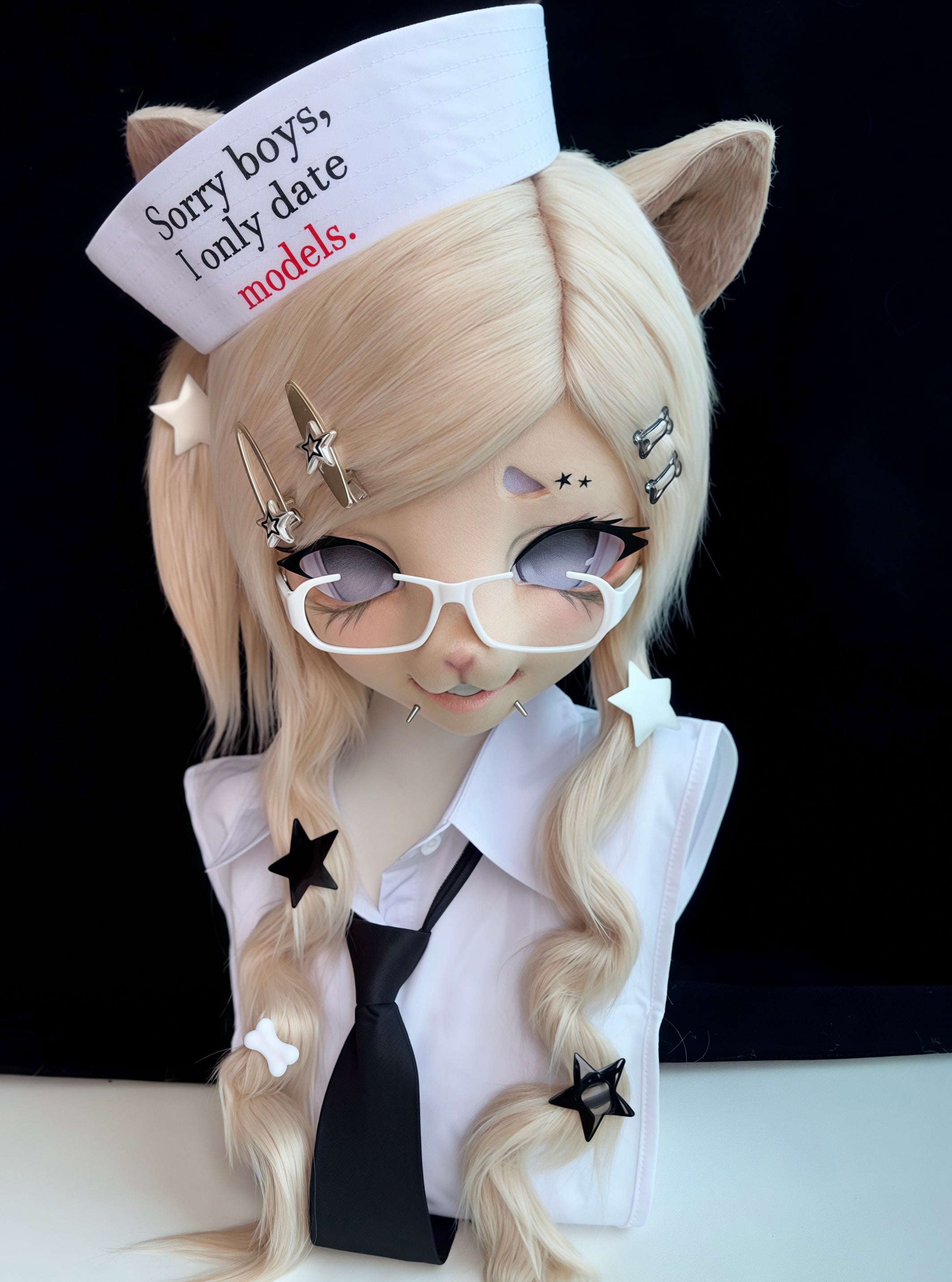 Blonde Model Kitten Nurse Fursuit – DokiDoki FurryStudio