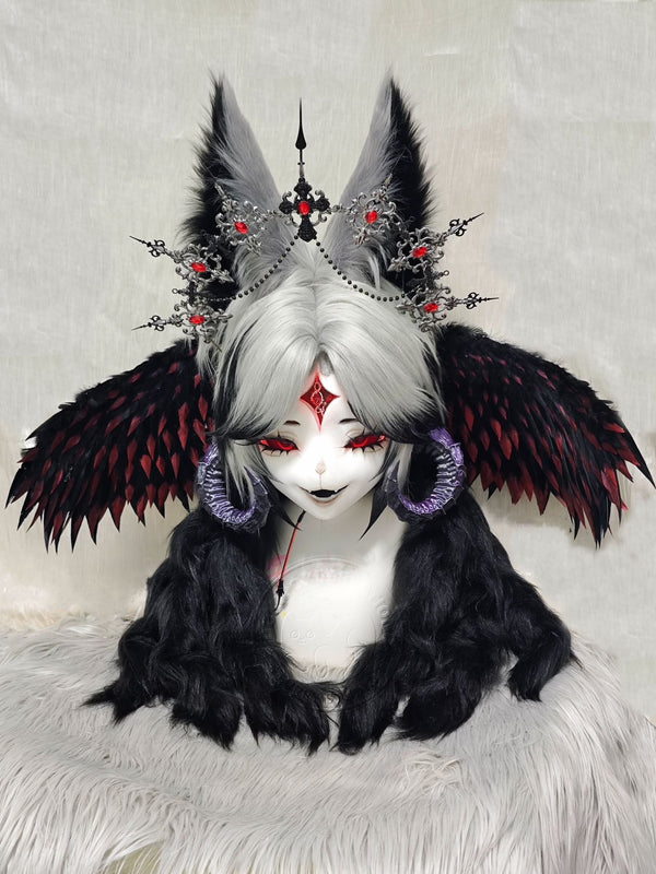 Twin Design Dark Angel Fursuit