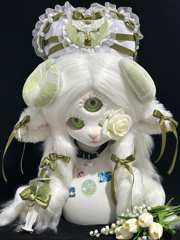 Three-Eyed Mythic Creature Lamb Fursuit