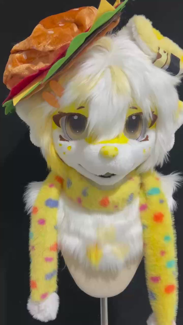 Cheese Burger Puppy Fursuit